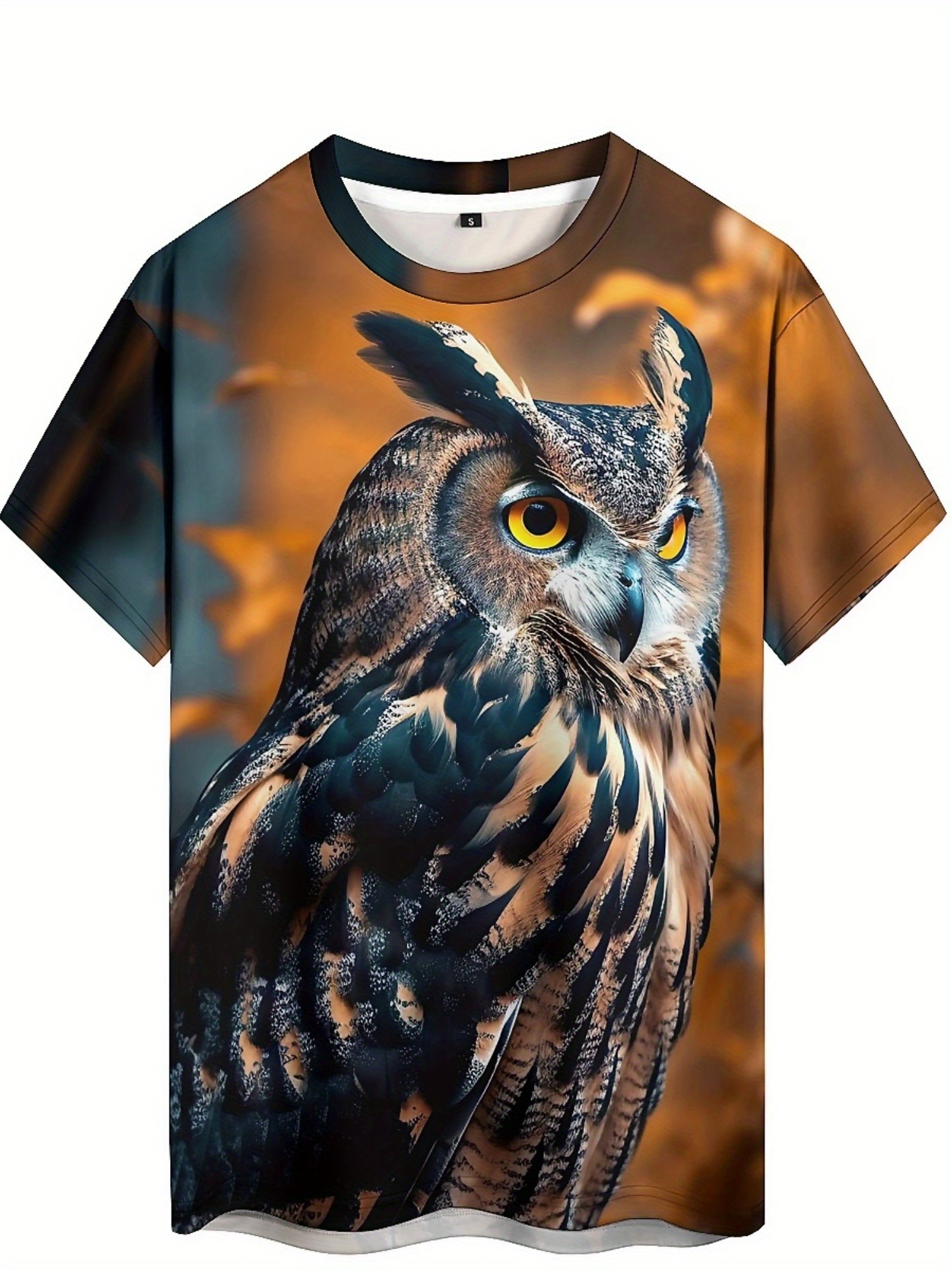Men's & Women's 3D Print Owl G - Tee Graphic Print のレビューと価格