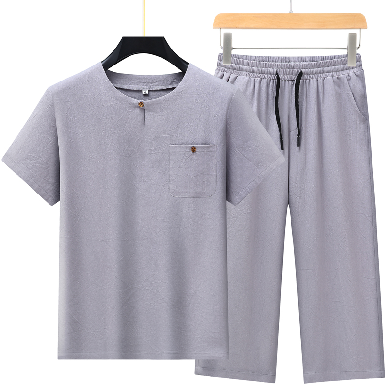 High-quality fashionable men's - Short Linen Drawstring のレビューと価格