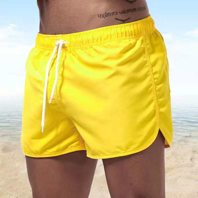 Men's 2026 Solid Drawstring Br - Trunks Board Surf のレビューと価格