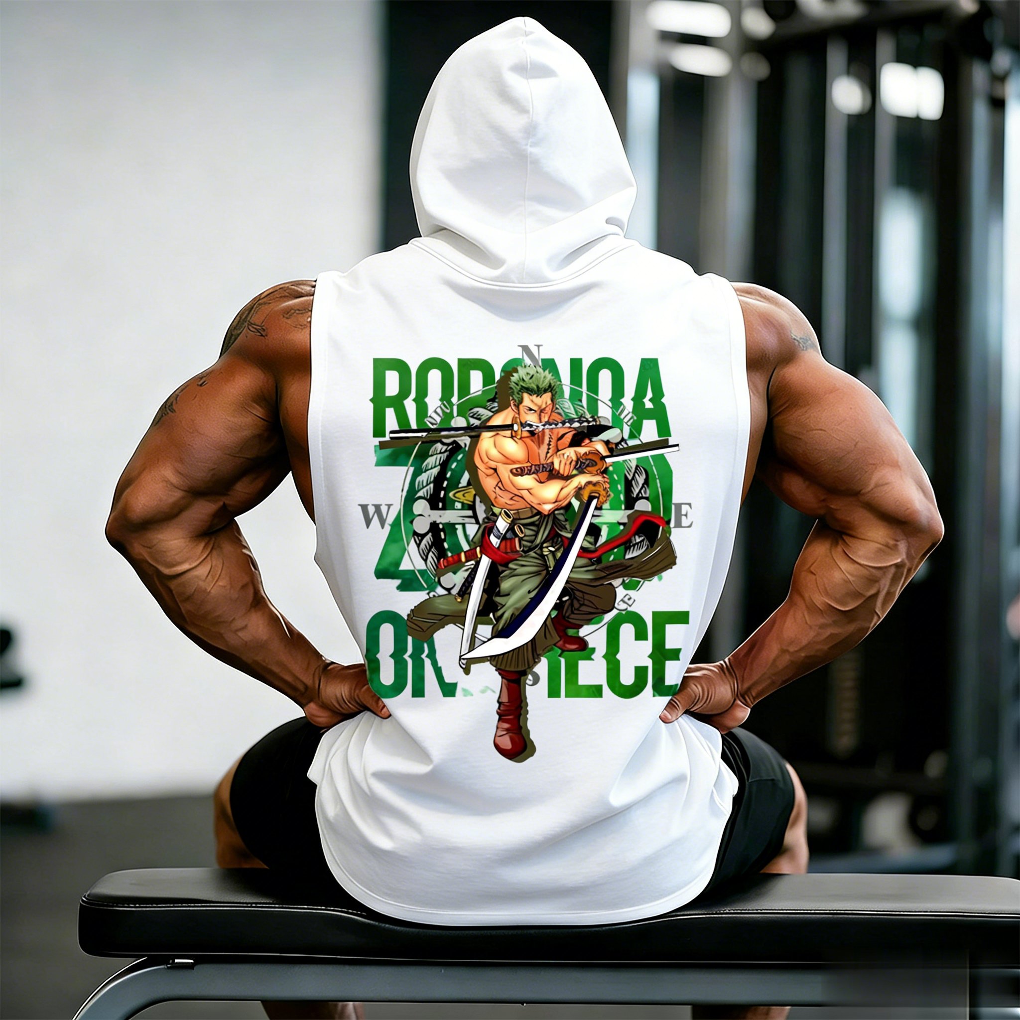 One Piece Zoro Roronoa Anime W - Tank Top Muscle のレビューと価格