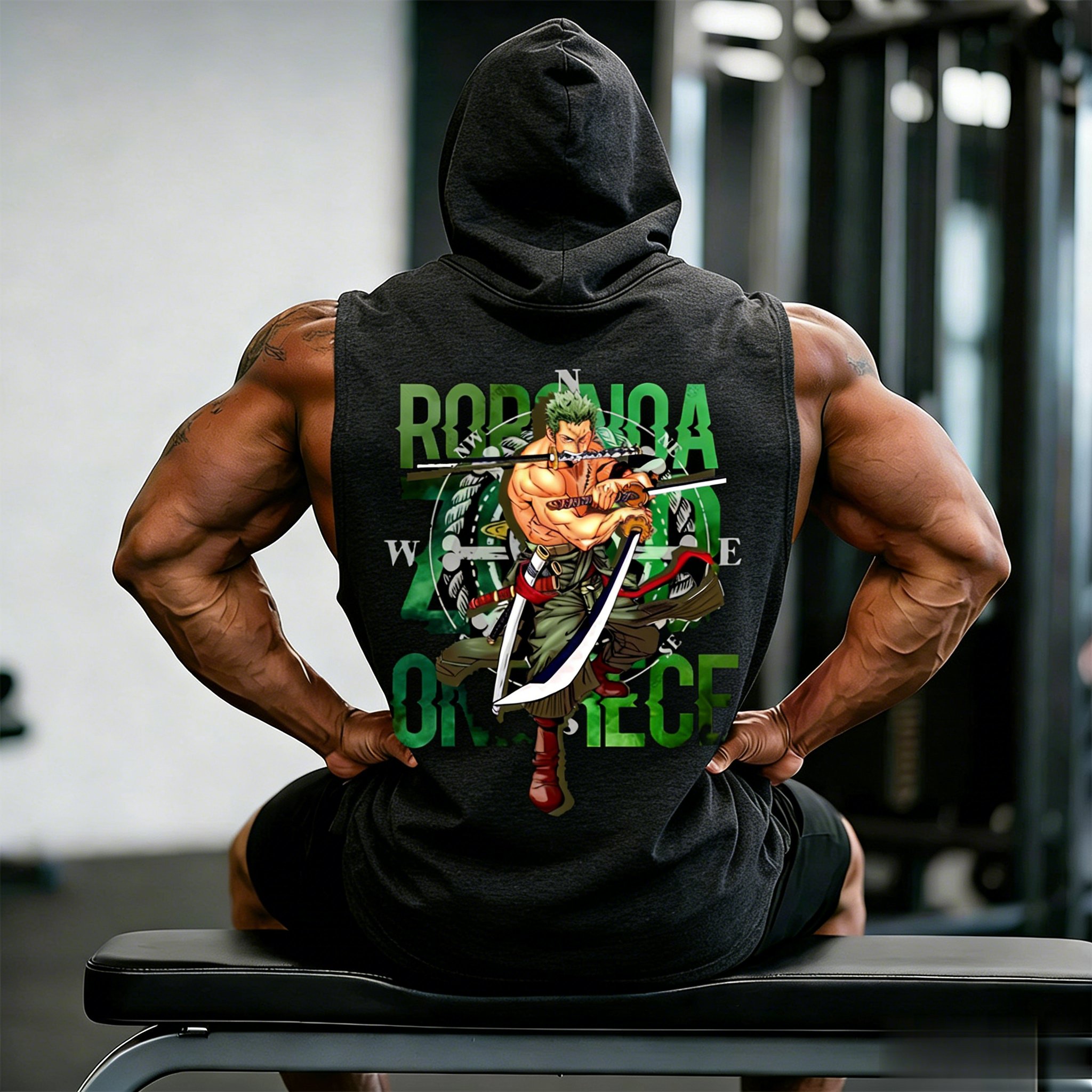 One Piece Zoro Roronoa Anime W - Tank Top Muscle のレビューと価格