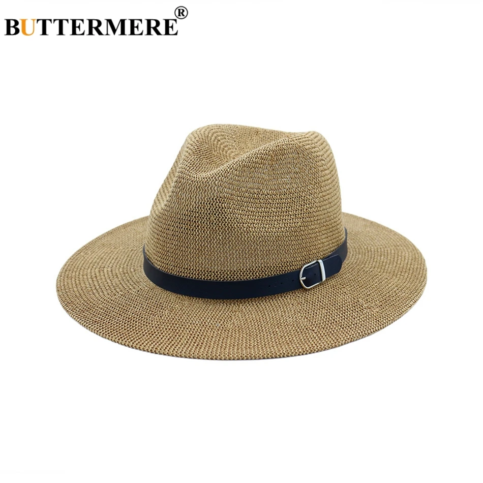 Navy Blue Beach Straw Hat Wome - Bucket Hat Straw のレビューと価格