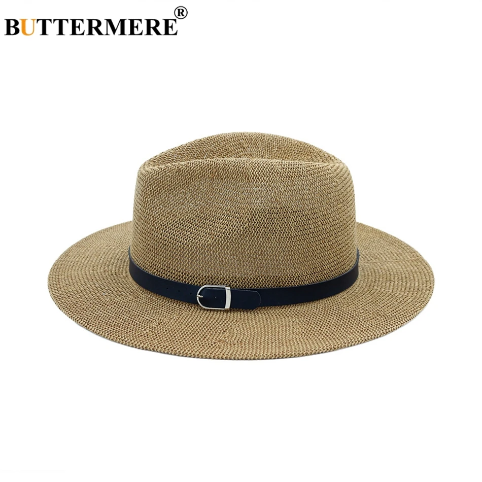 Navy Blue Beach Straw Hat Wome - Bucket Hat Straw のレビューと価格