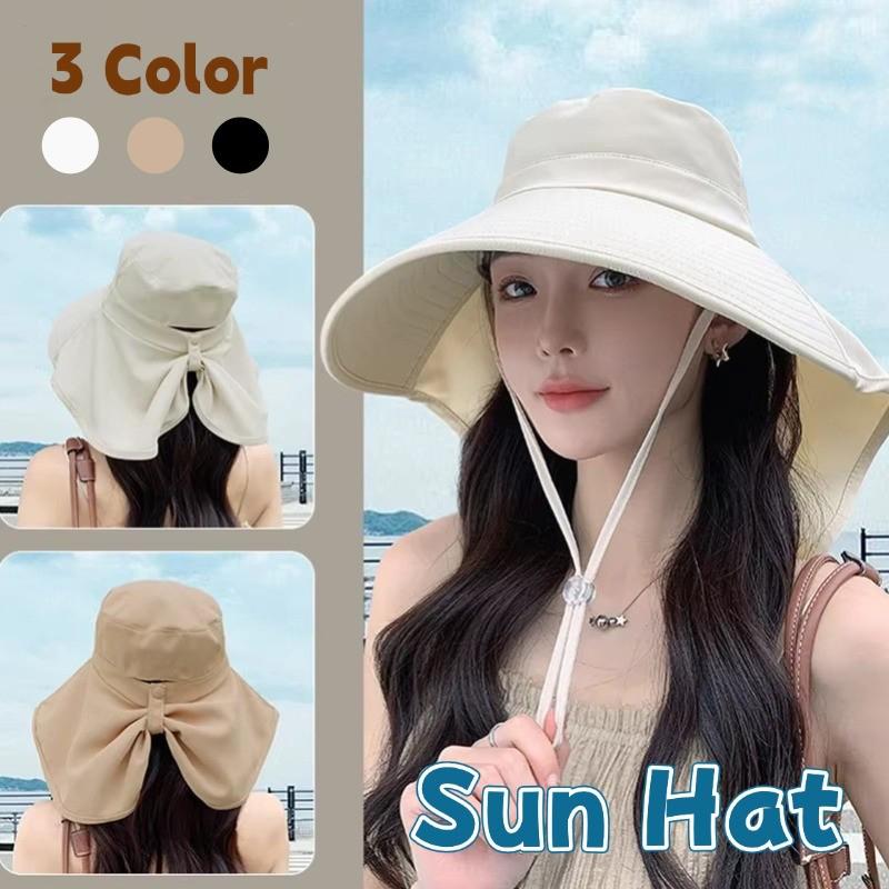 Outdoor UV Anti Neck Protectio - Bucket Hat Straw のレビューと価格