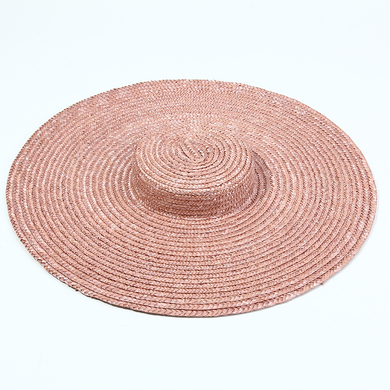 15cm Wide Brim Straw Hat Flat  - Bucket Hat Straw のレビューと価格
