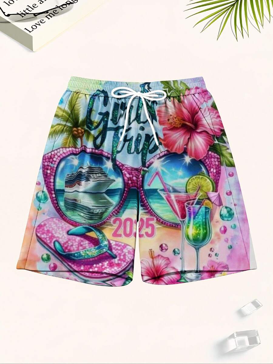 Mens Beach Swim Trunks 3D Prin - Swim Trunk Quick Dry のレビューと価格