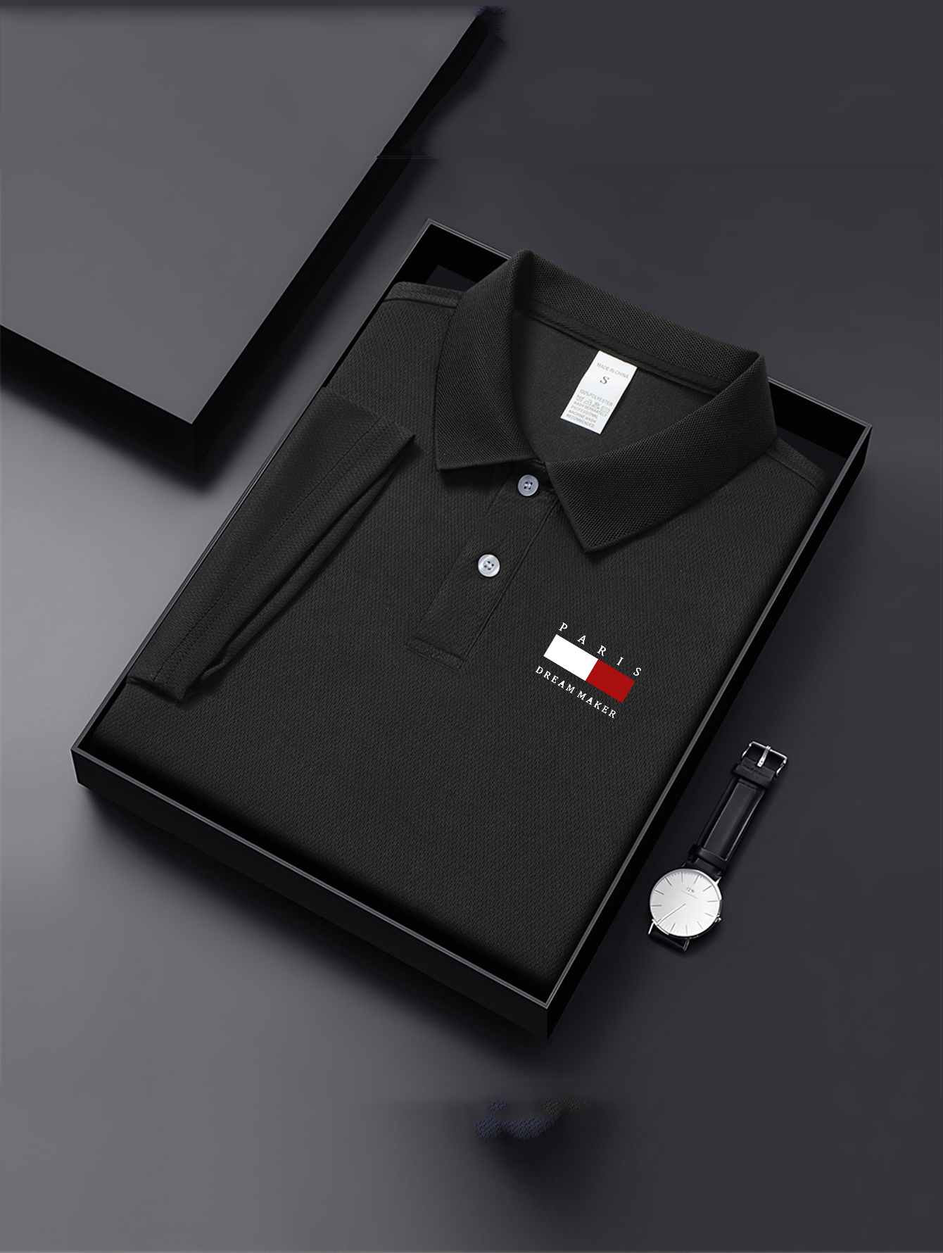Men's Navy Blue Breathable Pol - Polo Shirt Pique のレビューと価格