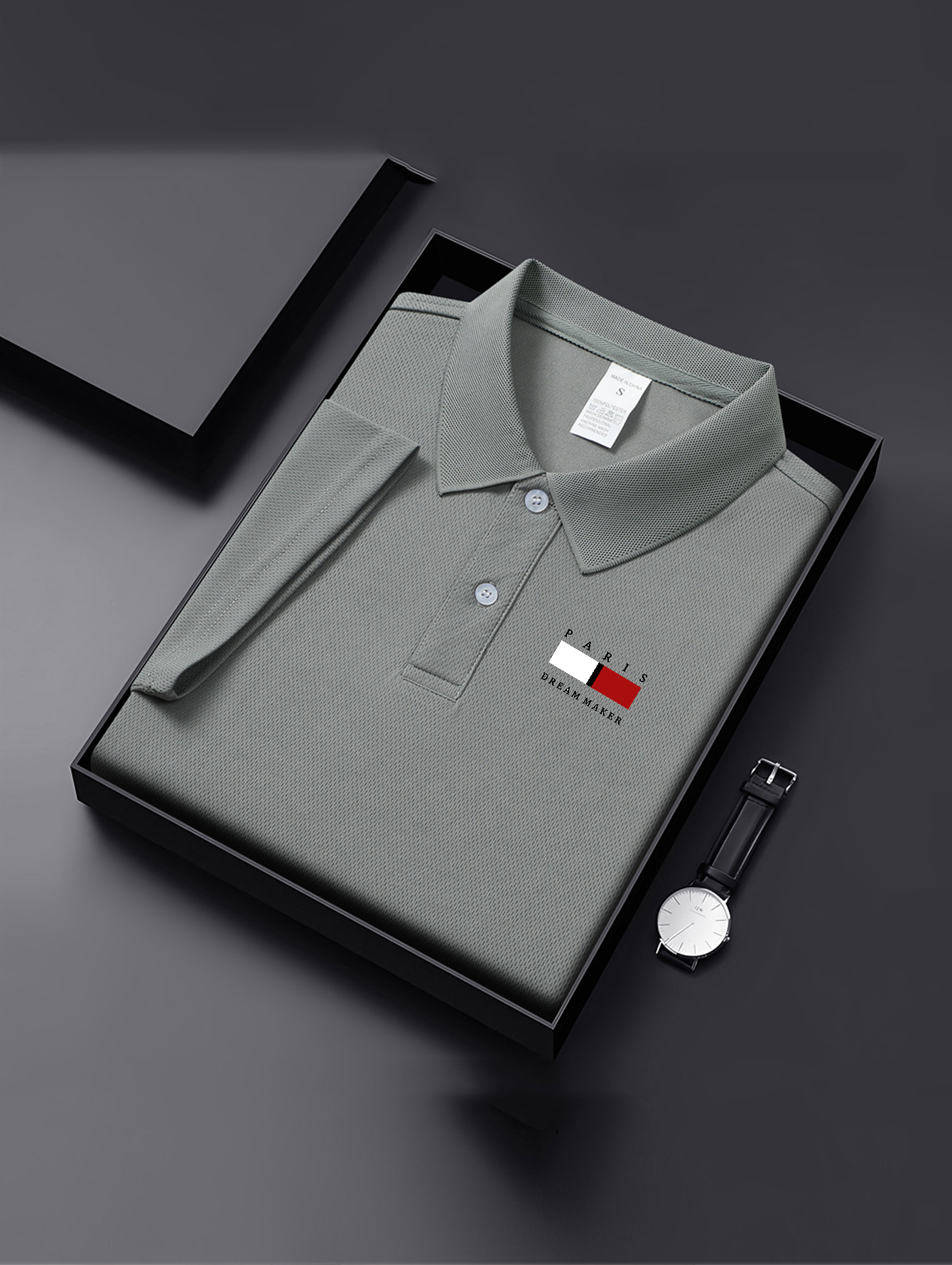 Men's Navy Blue Breathable Pol - Polo Shirt Pique のレビューと価格