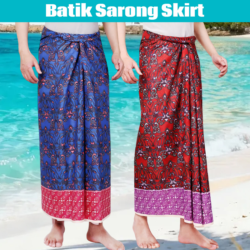 Batik Print Beach Sarong Wrap  - Sarong Men Wrap のレビューと価格