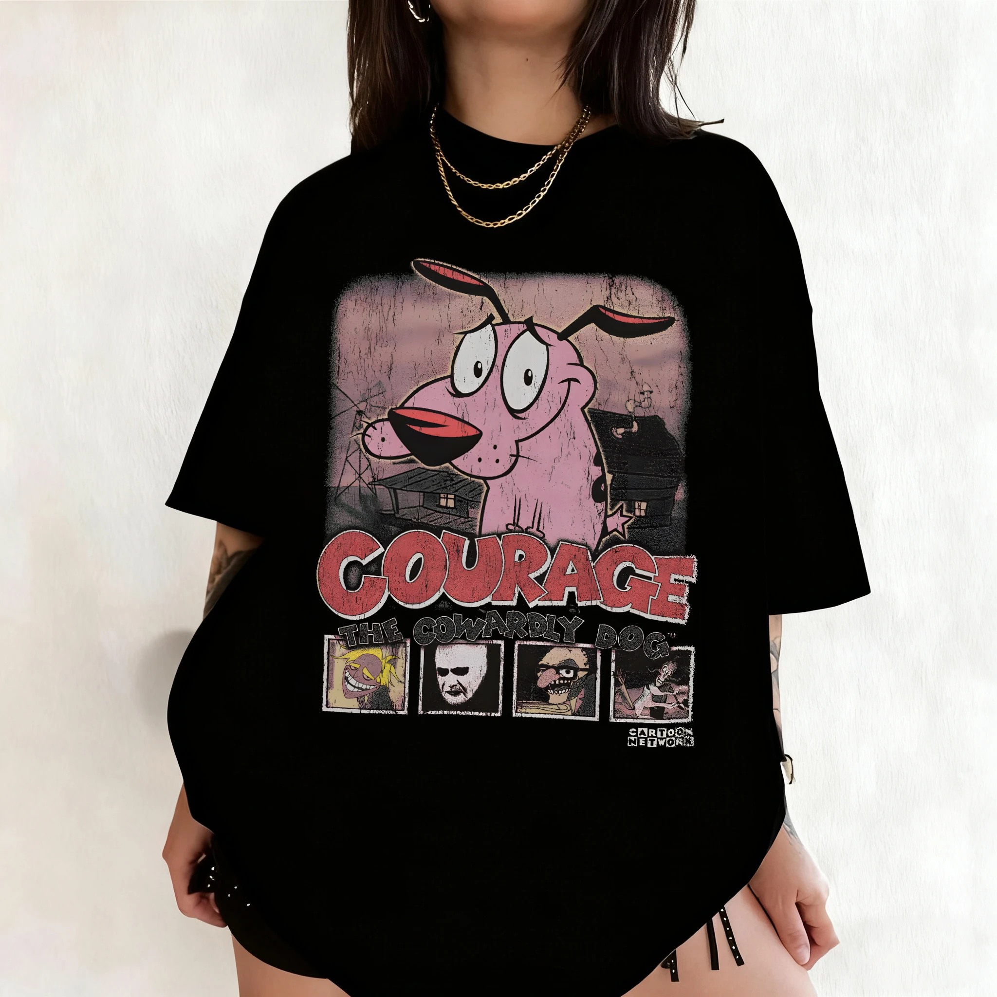 Summer Vintage Courage The Cow - Tee Graphic Print のレビューと価格