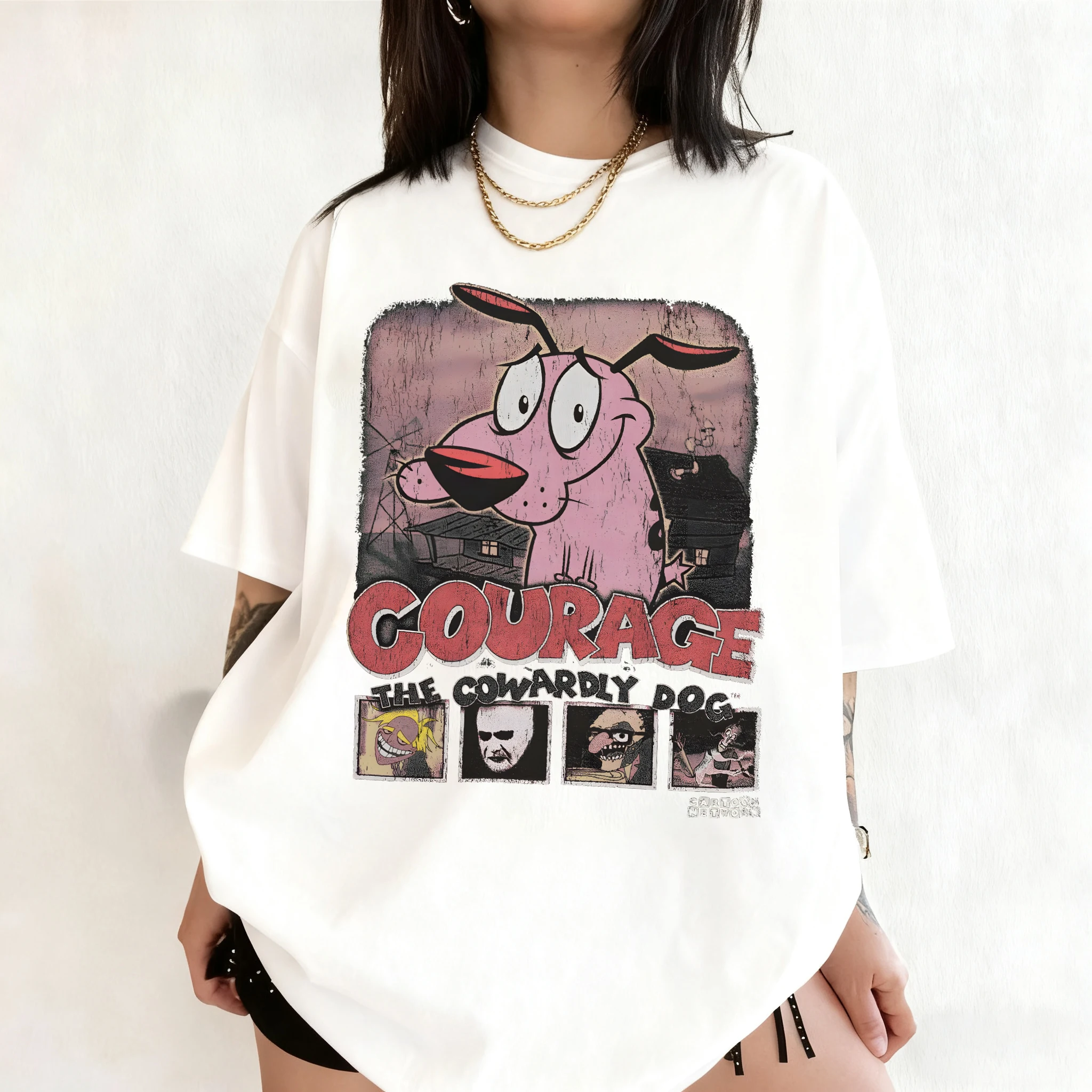 Summer Vintage Courage The Cow - Tee Graphic Print のレビューと価格