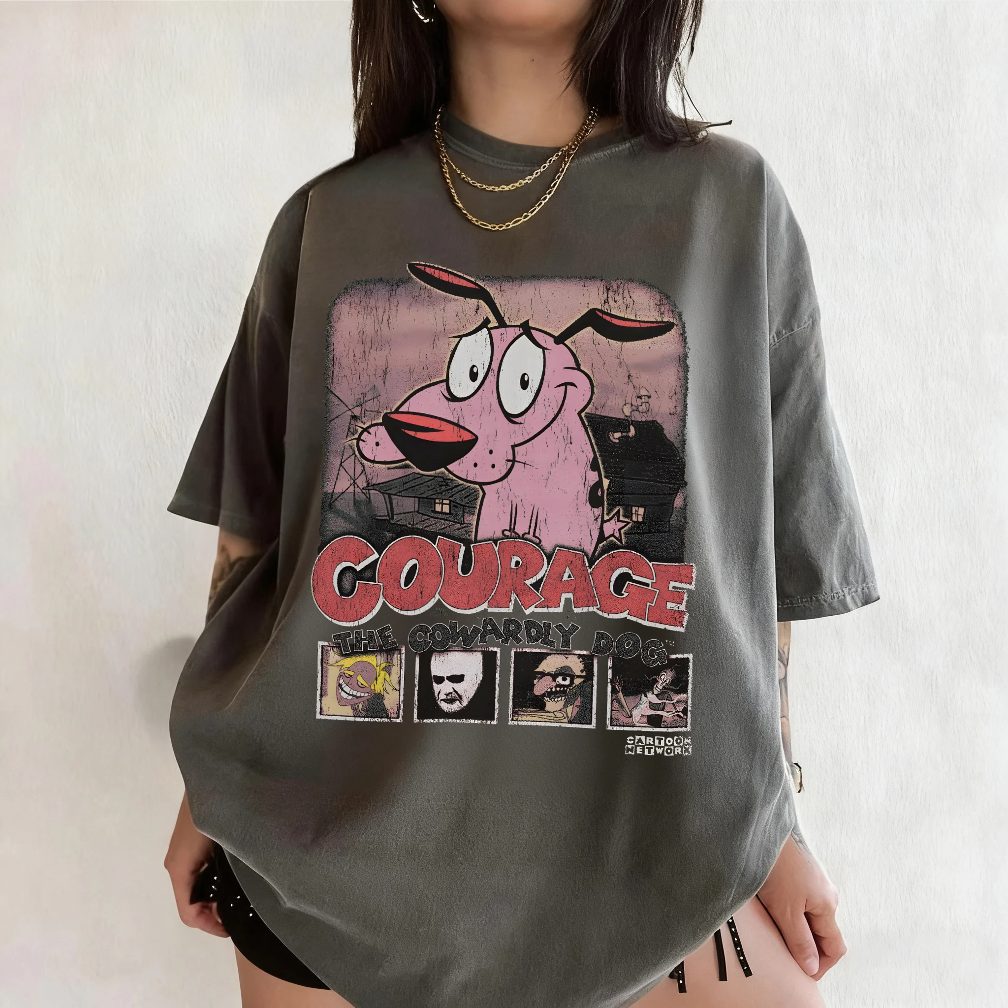 Summer Vintage Courage The Cow - Tee Graphic Print のレビューと価格