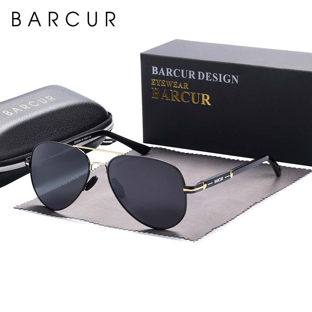 BARCUR Polarized Mens Sunglass - Sunglasses Aviator Polarized のレビューと価格