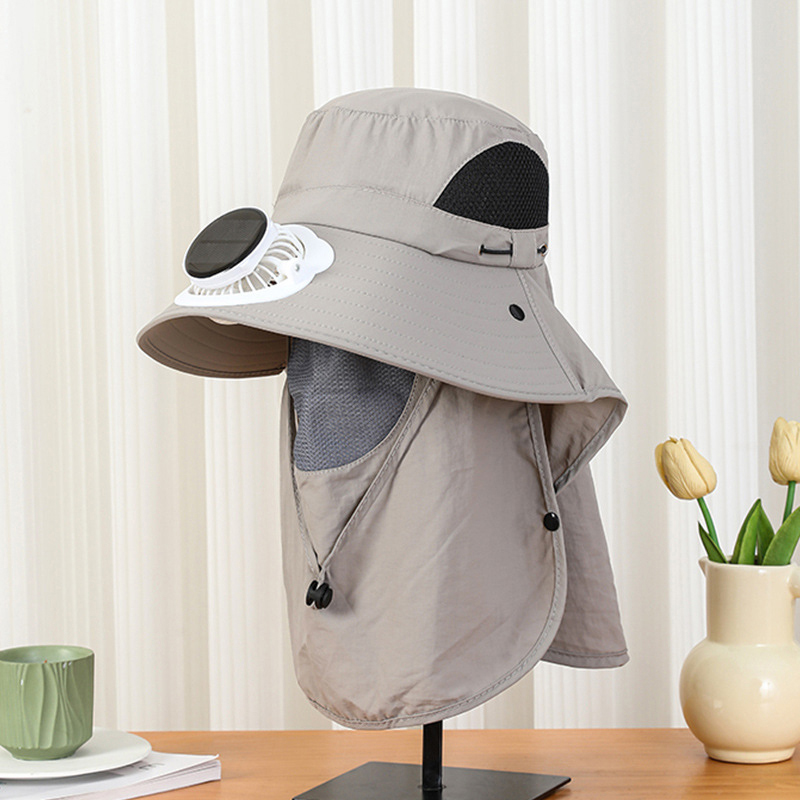 Men Solar Fan Hat Wide Brim UP - Bucket Hat Straw のレビューと価格