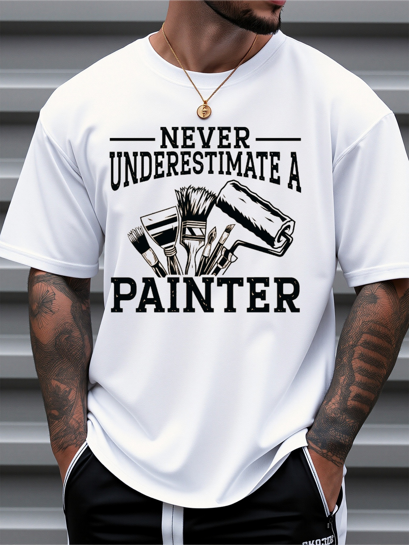 Men's Casual Graphic T-Shirt D - Linen Shirt Breathable のレビューと価格