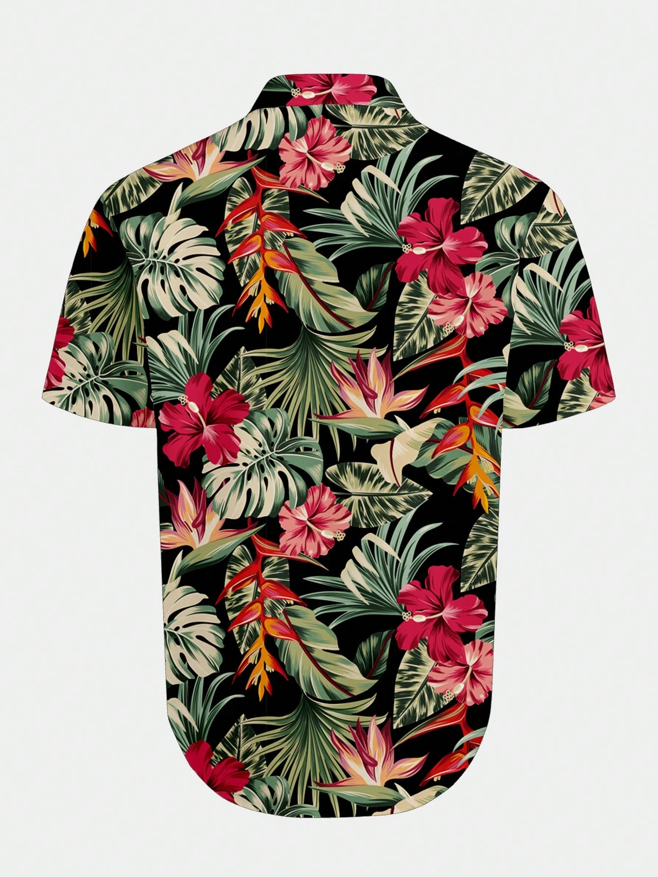 Casual Hawaiian Shirt Men Trop - Resort Shirt Floral のレビューと価格