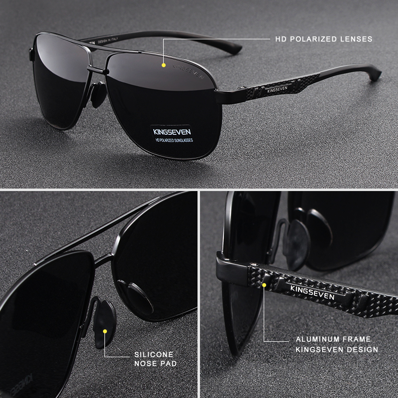 KINGSEVEN Brand Men Sunglasses - Sunglasses Aviator Polarized のレビューと価格