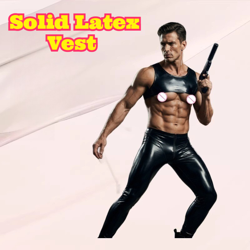 Solid Latex Vest Tight Short T - Tank Top Muscle のレビューと価格