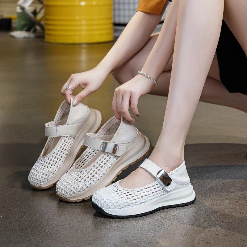 Women's Genuine Leather Braide - Espadrille Slip On のレビューと価格