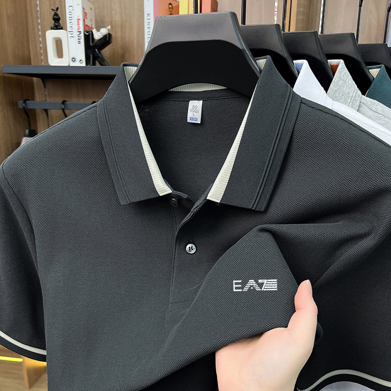 Luxury brand men's short sleev - Polo Shirt Pique のレビューと価格