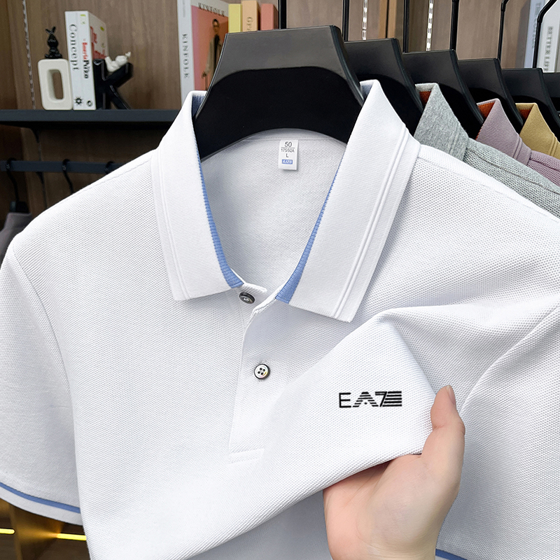 Luxury brand men's short sleev - Polo Shirt Pique のレビューと価格