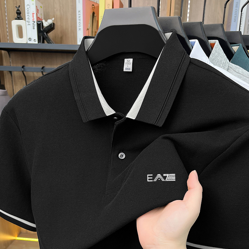Luxury brand men's short sleev - Polo Shirt Pique のレビューと価格