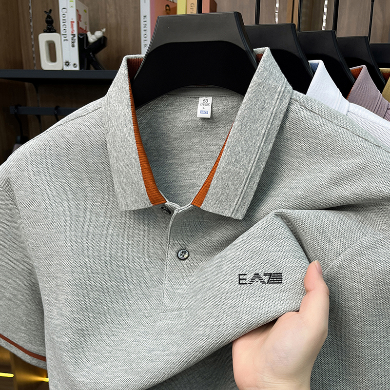 Luxury brand men's short sleev - Polo Shirt Pique のレビューと価格
