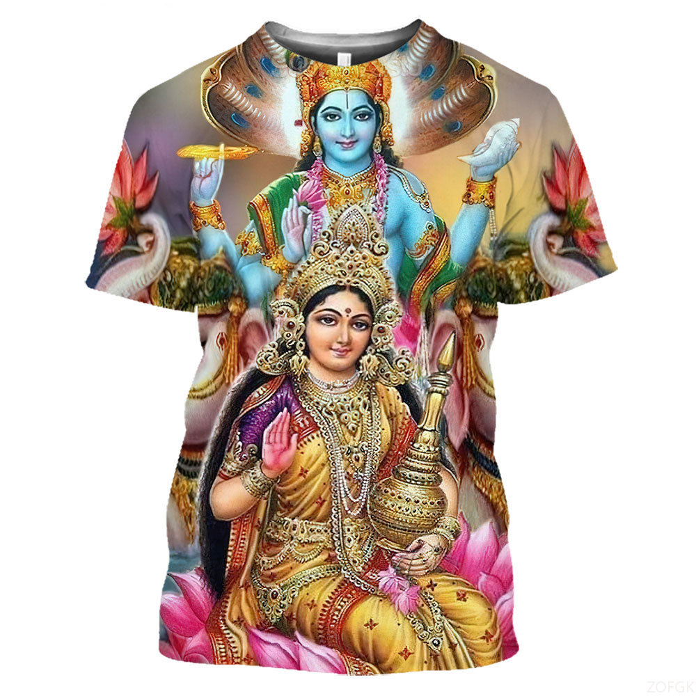 Summer Fashion Indian Deities  - Tee Graphic Print のレビューと価格