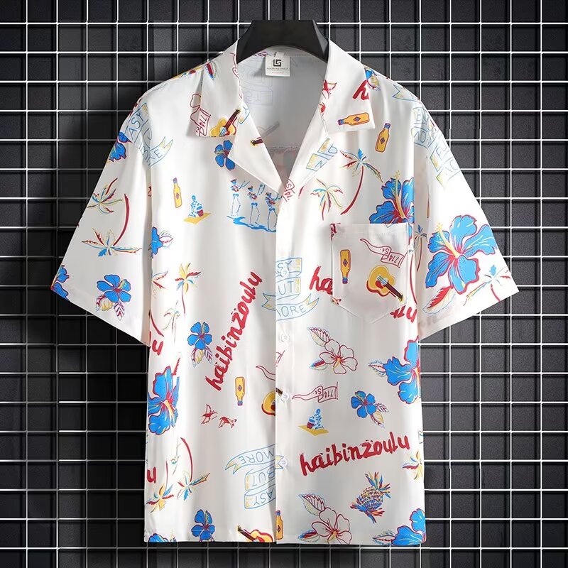 Resort Casual Short-Sleeved Sh - Resort Shirt Floral のレビューと価格