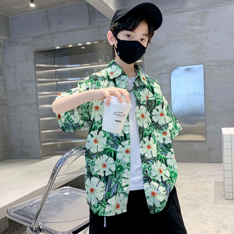Boys' Floral Shirt Summer Set  - Resort Shirt Floral のレビューと価格