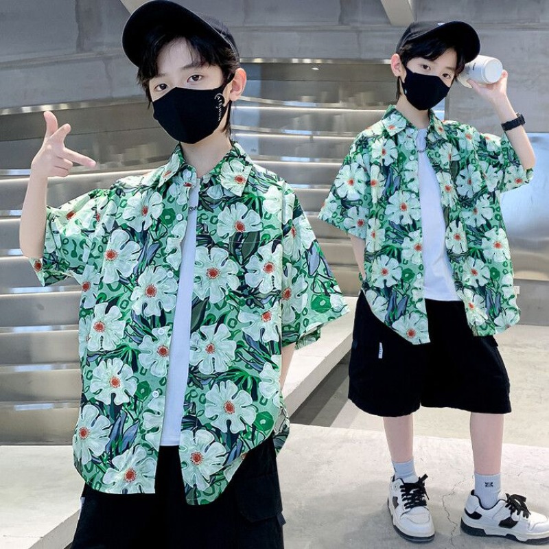 Boys' Floral Shirt Summer Set  - Resort Shirt Floral のレビューと価格