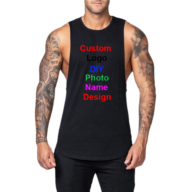 DIY Customized Logo Brand Gym  - Tank Top Muscle のレビューと価格