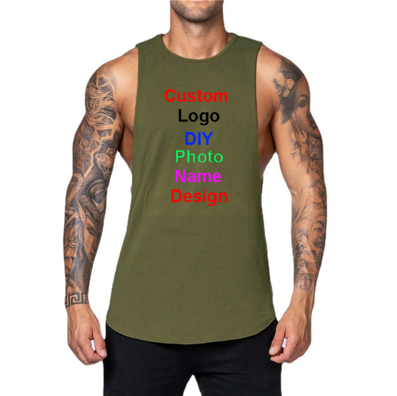 DIY Customized Logo Brand Gym  - Tank Top Muscle のレビューと価格