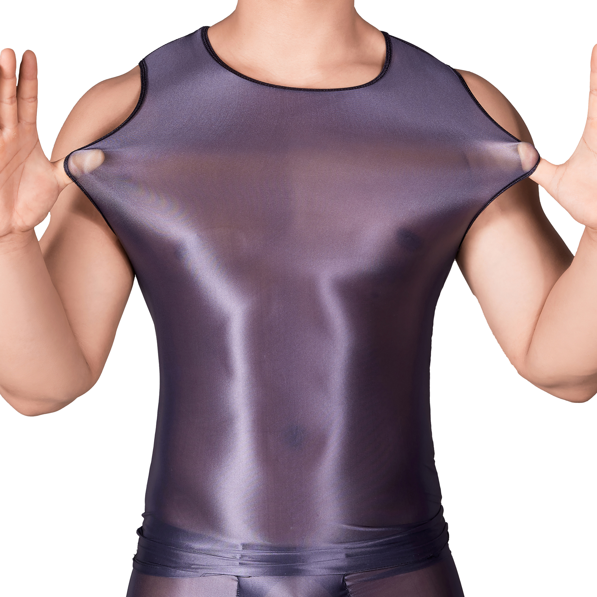 Solid Color Men's Slim Smooth  - Tank Top Muscle のレビューと価格