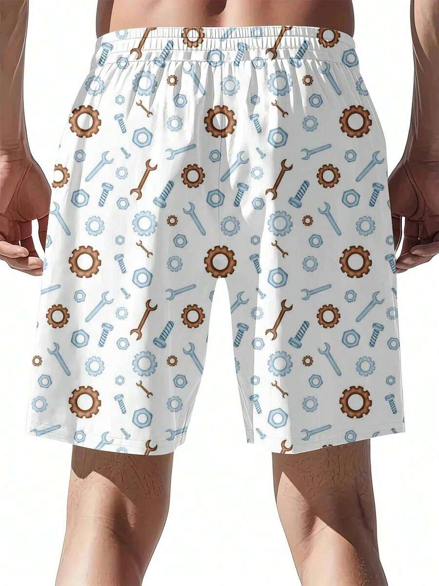 Mechanical Tools Pattern Swim  - Swim Trunk Quick Dry のレビューと価格
