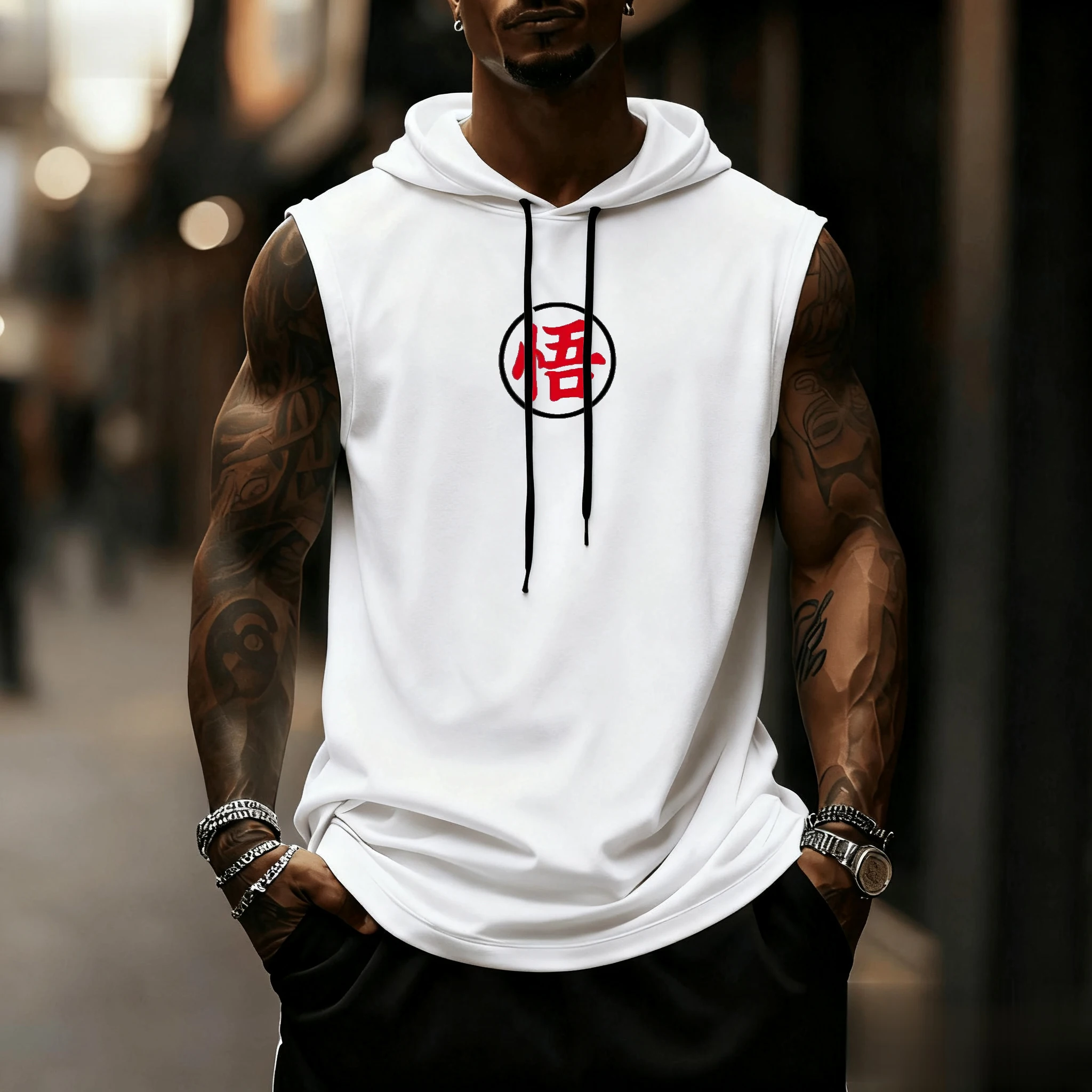 Dragon Ball Goku Anime Men Tan - Tank Top Muscle のレビューと価格