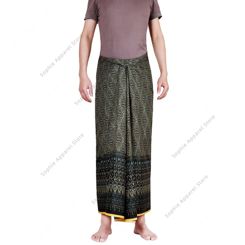 Batik Sarong Skirt for Beach W - Sarong Men Wrap のレビューと価格