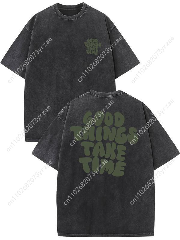 Good Things Take Time Retro Te - Linen Shirt Breathable のレビューと価格