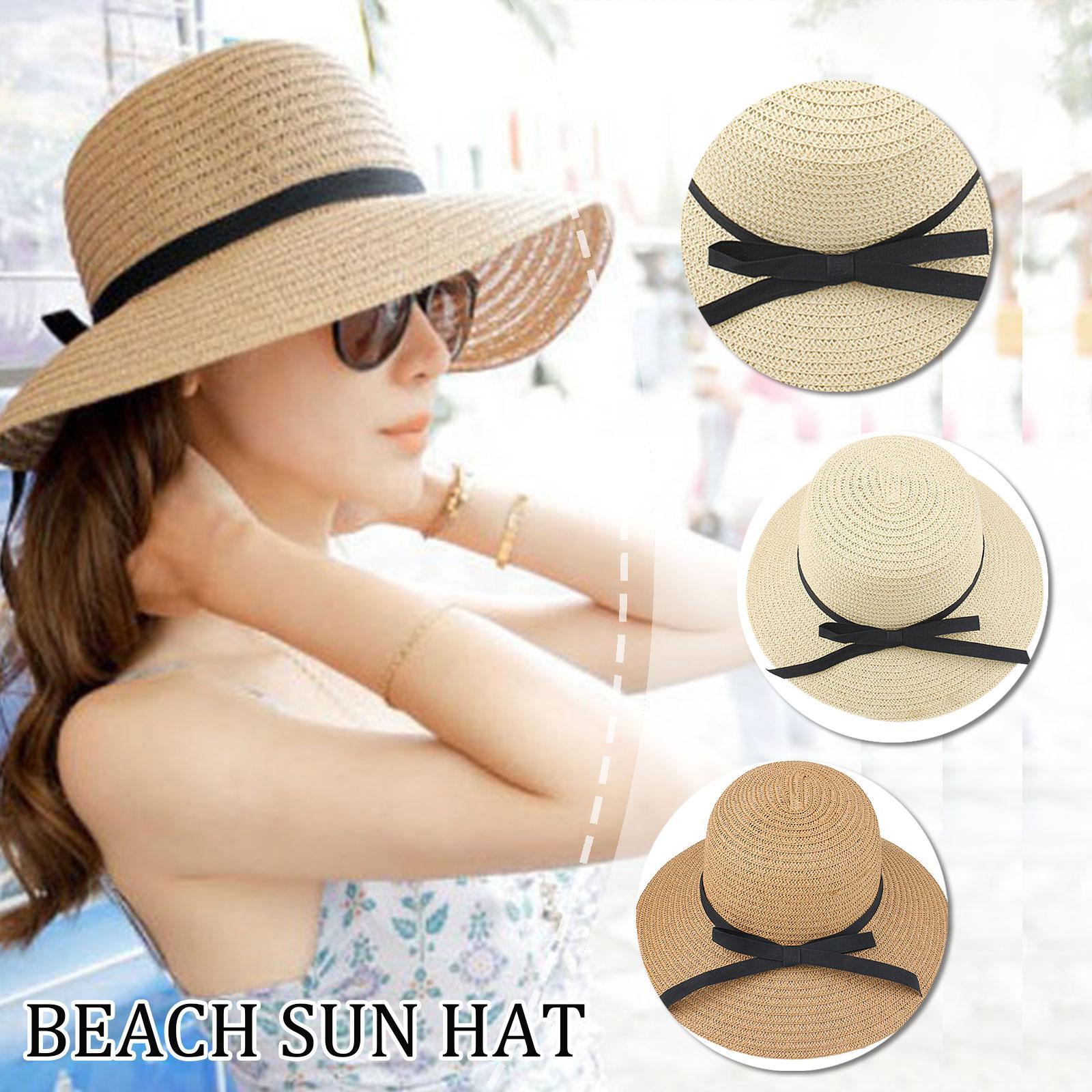 Summer Straw Hat Big Wide Brim - Bucket Hat Straw のレビューと価格