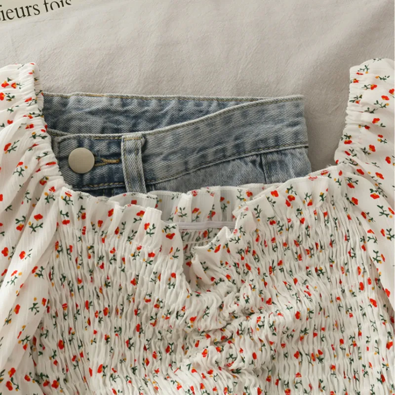 Blouses Shirts Women Floral Dr - Short Linen Drawstring のレビューと価格