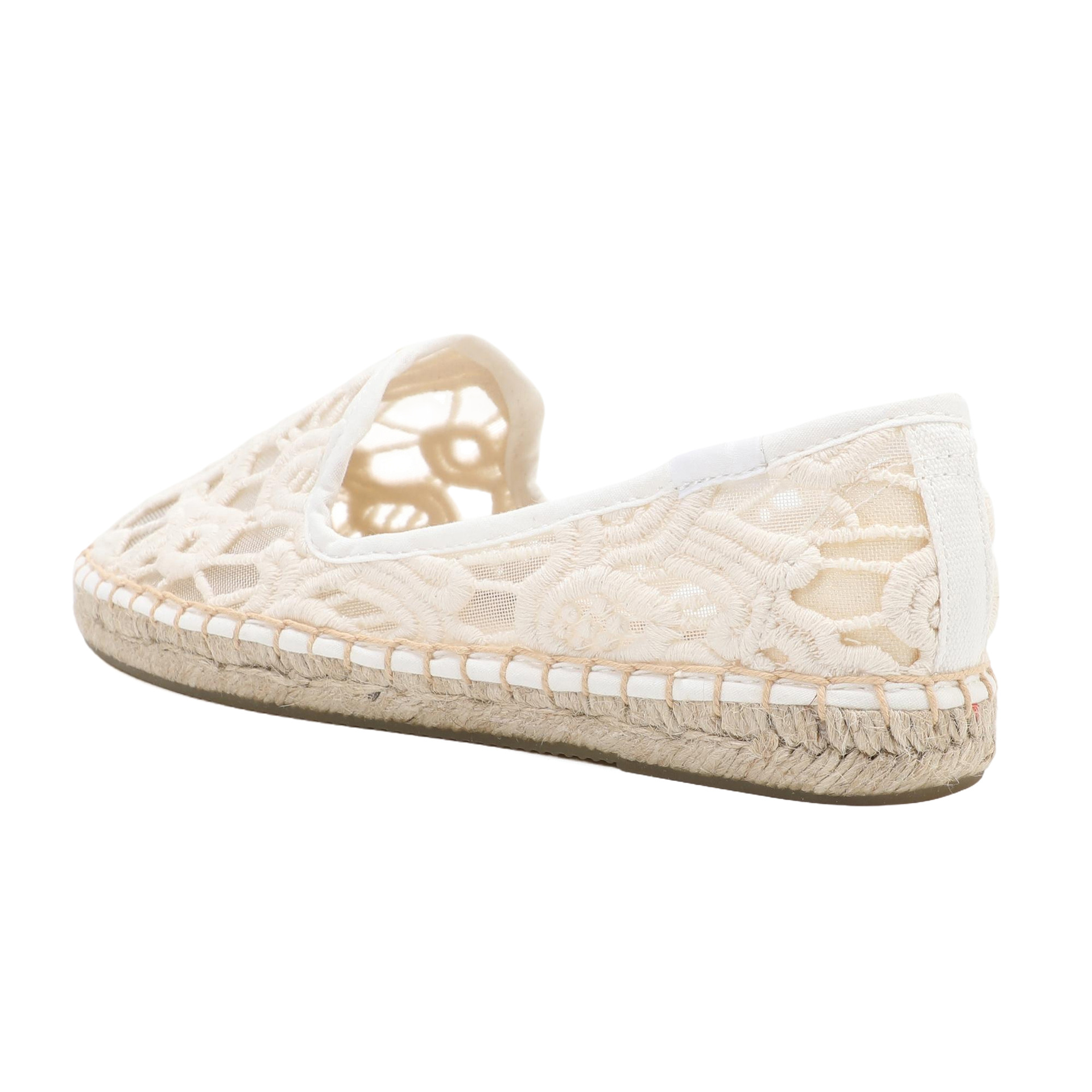 Women Lace Espadrilles Flats S - Espadrille Slip On のレビューと価格