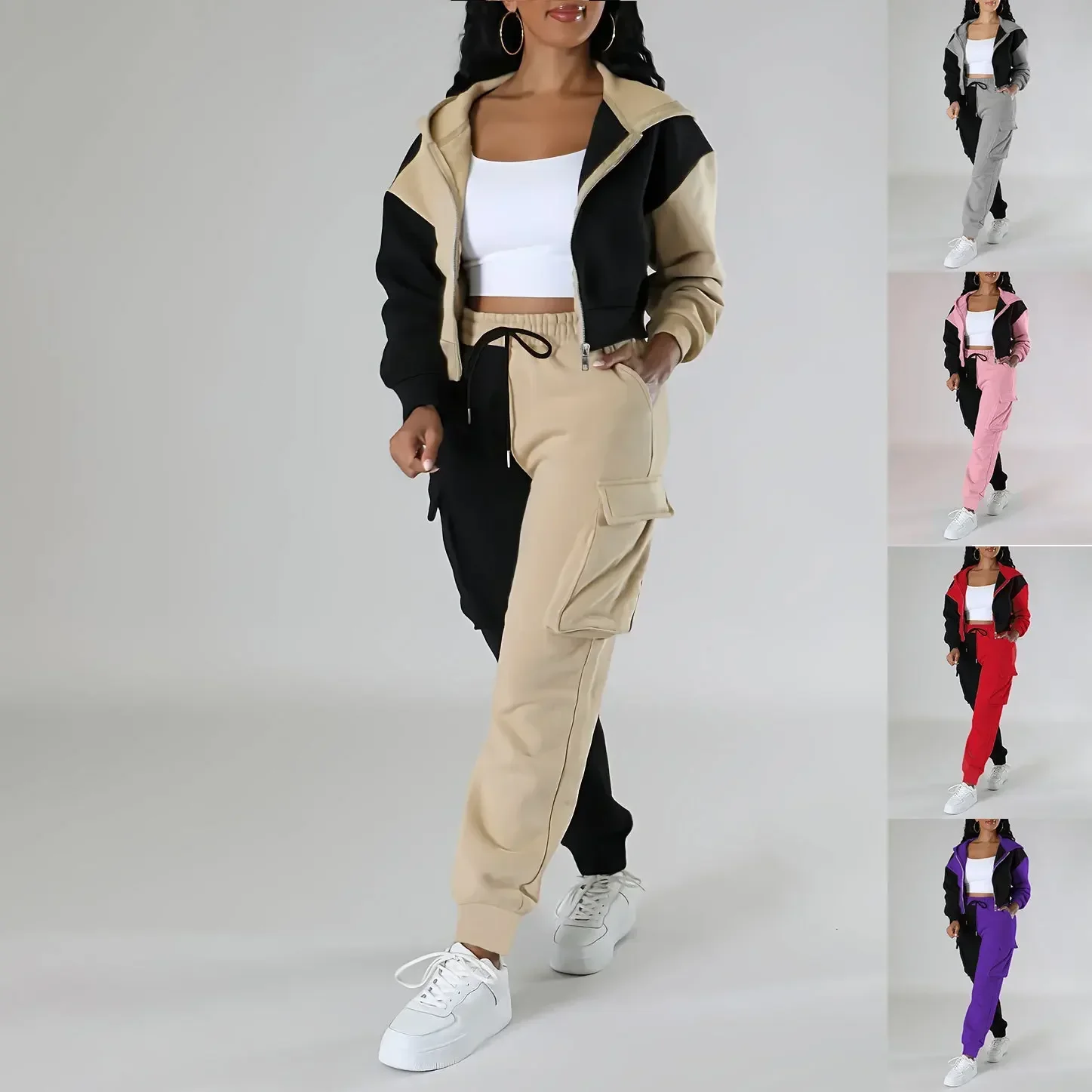 Women Loose Autumn Winter Two  - Short Linen Drawstring のレビューと価格