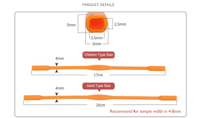 20pcs Children Adult Silicone  - Sunglass Retainer Cord のレビューと価格