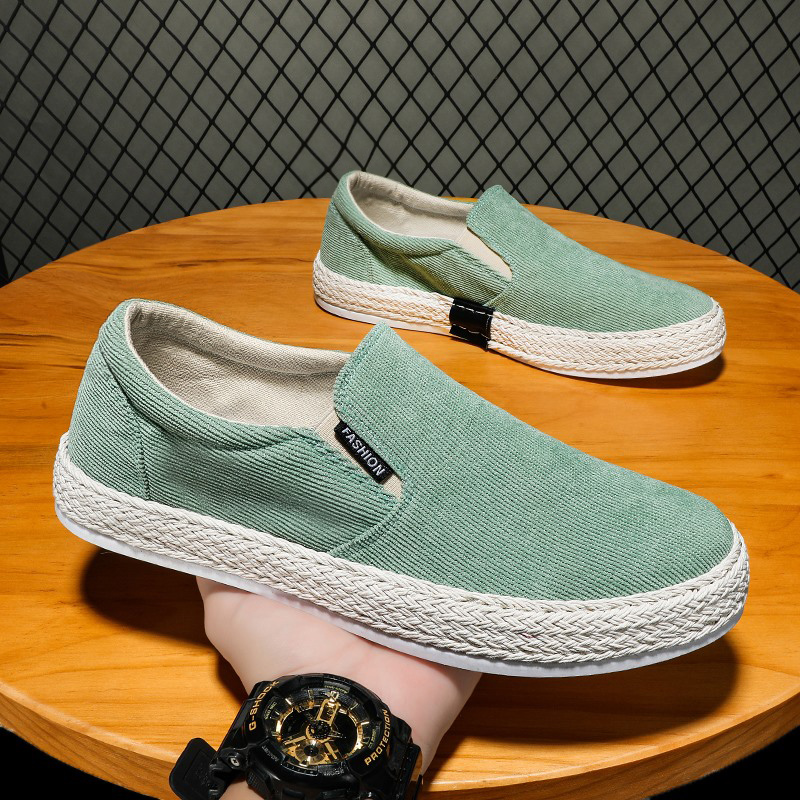Men Corduroy Slip On Espadrill - Espadrille Slip On のレビューと価格