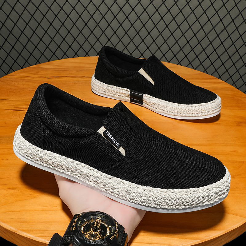 Men Corduroy Slip On Espadrill - Espadrille Slip On のレビューと価格