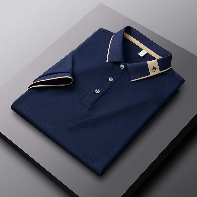 Luxury high-quality ice silk s - Polo Shirt Pique のレビューと価格