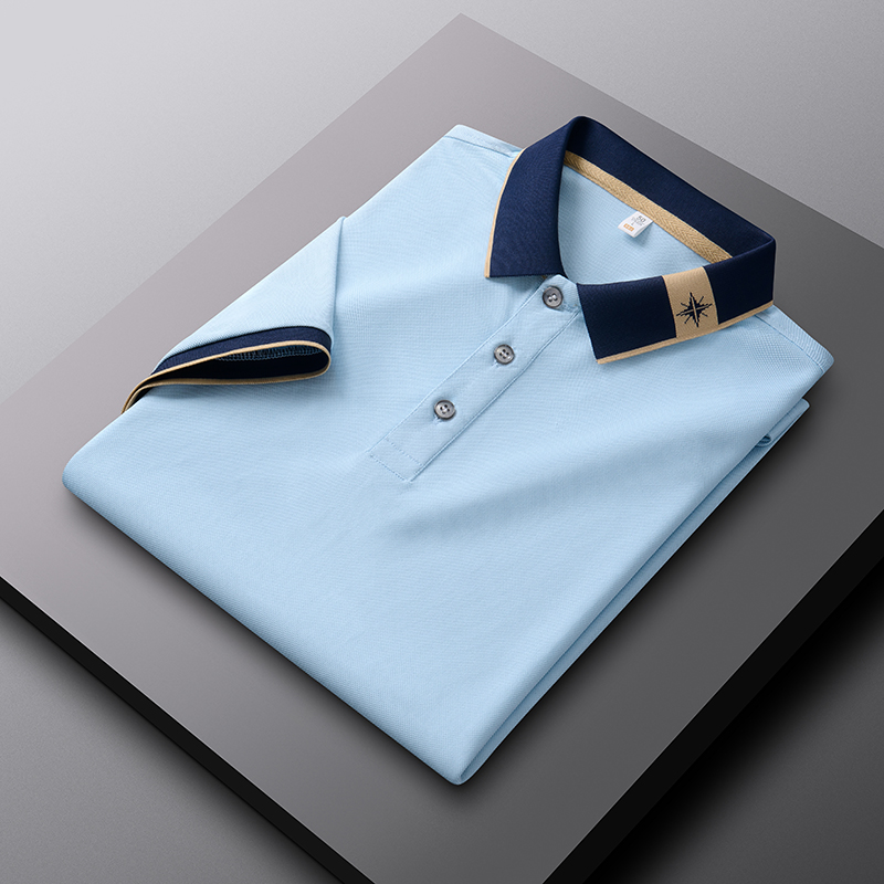 Luxury high-quality ice silk s - Polo Shirt Pique のレビューと価格