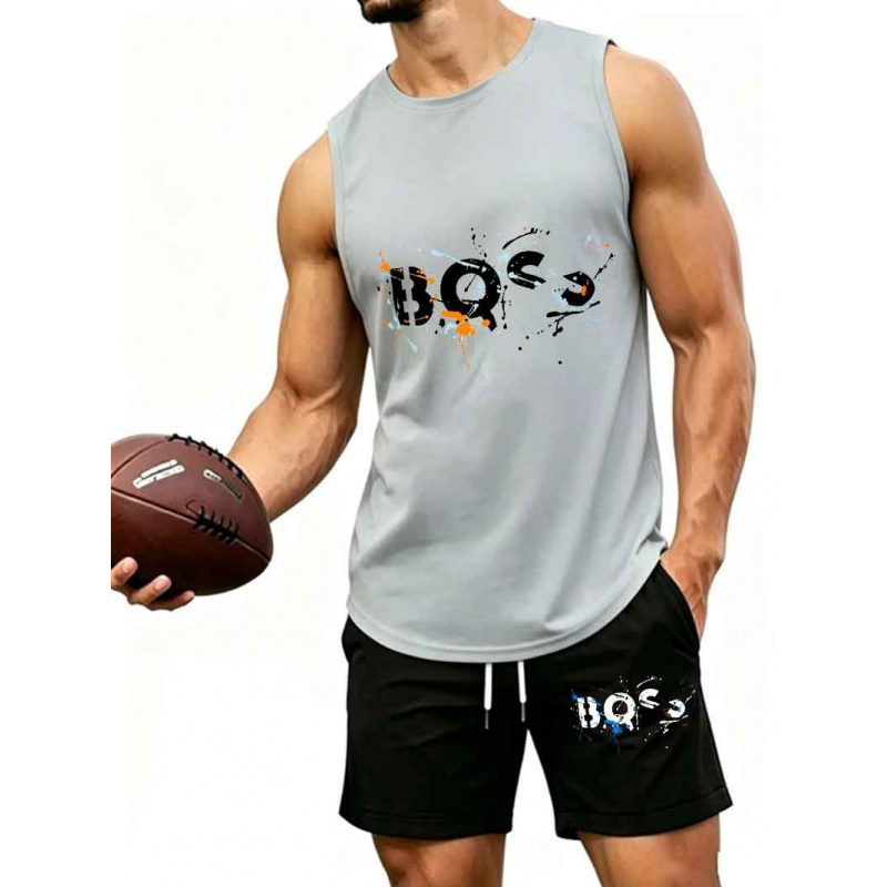 Men's  Graffiti Letter Print 2 - Tank Top Muscle のレビューと価格