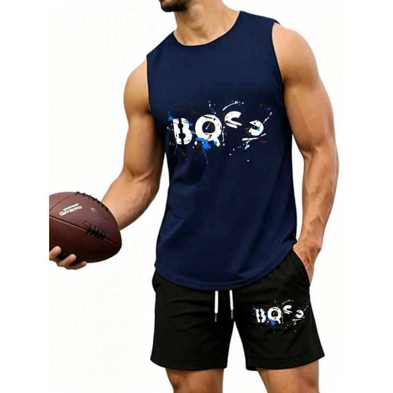 Men's  Graffiti Letter Print 2 - Tank Top Muscle のレビューと価格