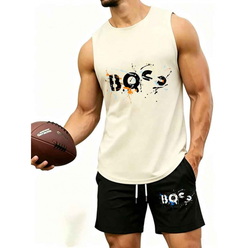 Men's  Graffiti Letter Print 2 - Tank Top Muscle のレビューと価格